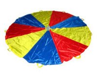 Paracaidas amaya de nylon con 12 asas colores del parchis 3,50 m