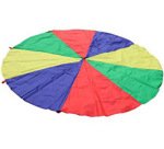 Paracaidas amaya de nylon con 20 asas colores del parchis 6 m