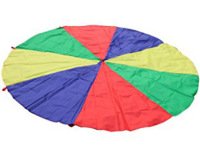 Paracaidas amaya de nylon con 20 asas colores del parchis 6 m