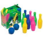 Bolo amaya de polietileno alto 26 cm incluye 8 bolos y 2 pelotas