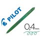 Boligrafo pilot super grip g verde retractil sujecion de caucho tinta base de aceite