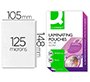 Paquete de 100 fundas de plastificar A6 q-connect 105 x 148 mm 125 micras