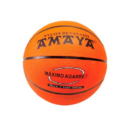 Balon amaya de basket caucho naranja n 6