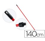 Palo de escoba o fregona metal universal con adaptador sp 140 cm
