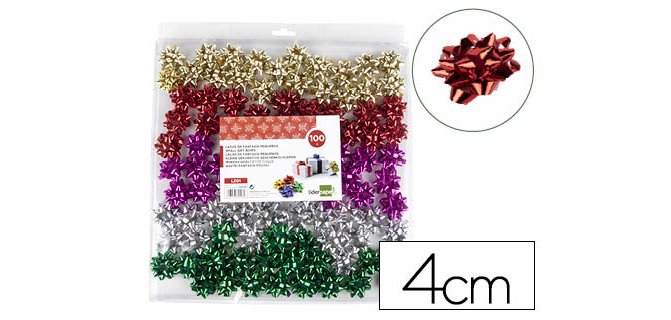 Lazos liderpapel fantasia pequeños metalizados colores surtidos