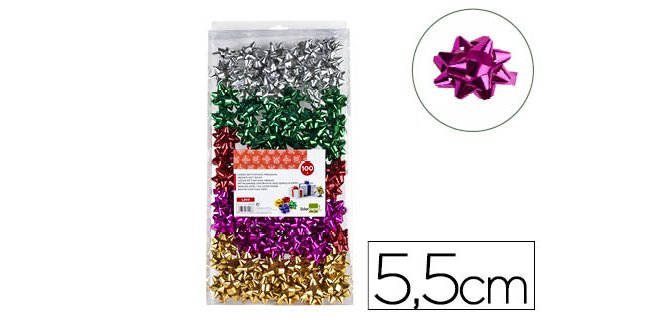 Lazo liderpapel fantasia mediano metalizados colores surtidos