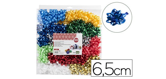 Lazo liderpapel fantasia maxi metalizado colores surtidos