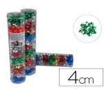 Lazo liderpapel fantasia pequeño metalizado tubo de 12 unidades colores surtidos