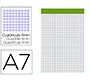 Bloc notas liderpapel cuadro 4 mm a7 80 hojas 60 g/m2 perforado sin tapa