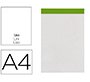Bloc notas liderpapel liso a4 80 hojas 60 g/m2 perforado sin tapa