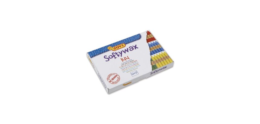 Lapices cera jovi softywax caja de 144 unidades 12 colores surtidos