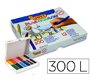 Lapices cera jovi plasticolor caja de 300 unidades 25 colores surtidos