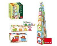 Juego Diset didácticos cubos apilables figuras del bosque