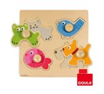 Puzle diset animales domesticos 4 piezas