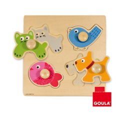 Puzle diset animales domesticos 4 piezas