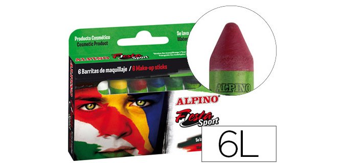 Barra maquillaje alpino set de maquillaje sport 6 colores colores