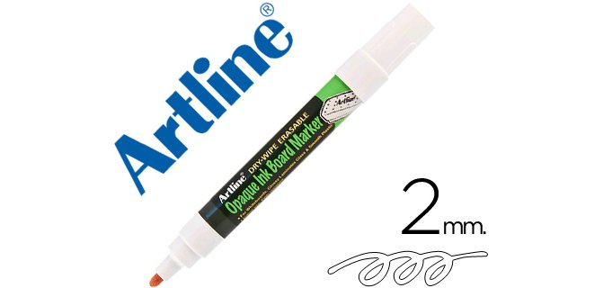 Rotulador artline pizarra epd-4 color blanco opaque ink board punta redonda 2 mm