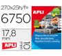 Etiqueta adhesivas apli 10197 tamaño 17,8x10 mm removible para fotocopiadora laser ink-jet caja 25 hojas con