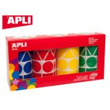 Gomets apli figuras surtidas tamaño xl pack de 4 rollos colores surtidos 5428 unidades