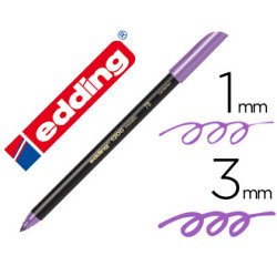 Rotulador edding punta fibra 1200 violeta metalizado n 78 punta redonda 1-3 mm
