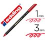 Rotulador edding punta fibra 1200 rojo metalizado n 72 punta redonda 1-3 mm