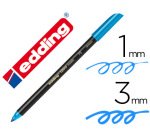 Rotulador edding punta fibra 1200 azul metalizado n 73 punta redonda 1-3 mm