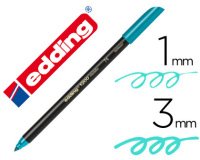 Rotulador edding punta fibra 1200 verde metalizado n 74 punta redondo 0,5 mm
