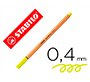 Rotulador stabilo punta de fib ra point 88 amarillo neon punta fina 0,4mm