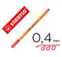 Rotulador stabilo punta de fib ra point 88 rojo neon punta fina 0,4mm