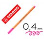 Rotulador stabilo punta de fib ra point 88 rosa neon punta fina 0,4mm