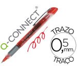 Rotulador q-connect roller ball rojo 0,5 mm