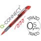 Rotulador q-connect roller ball rojo 0,5 mm