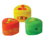 Sacapuntas m+r top swing 959 3 uso con deposito top colores neon surtidos