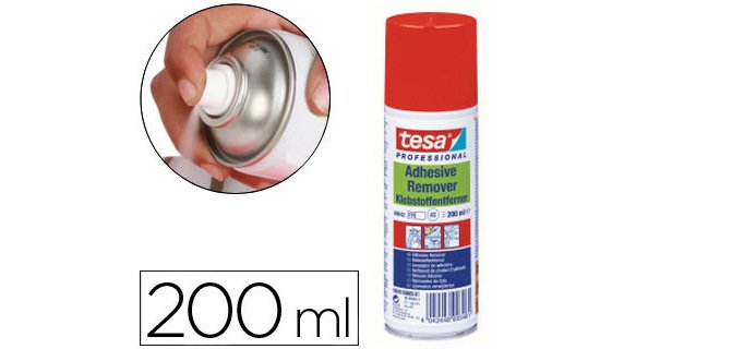 Limpiador de pegamento tesa en spray bote de 200 ml