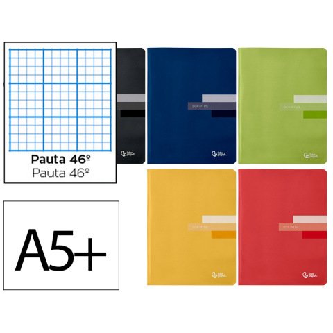 Libreta liderpapel scriptus a5+ 48 hojas 90gr rayado nº46
