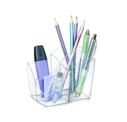 Organizador sobremesa cep gama ellypse plastico transparente 118x89x98 mm