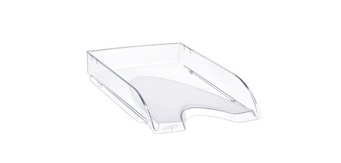 Bandeja sobremesa cep plastico transparente 348x257x66 mm