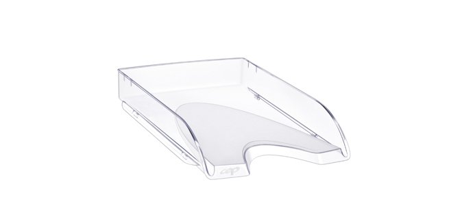 Bandeja sobremesa cep plastico transparente 348x257x66 mm