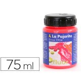 Pintura acrilica la pajarita f-03 rojo amapola fluorescente 75ml