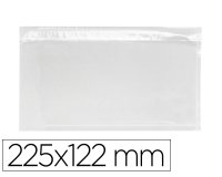 Sobre autoadhesivo q-connect portadocumentos 225x122 mm ventana transparente paquete de 100 unidades