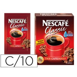 Cafe nescafe natural monodosis caja de 10 sobres