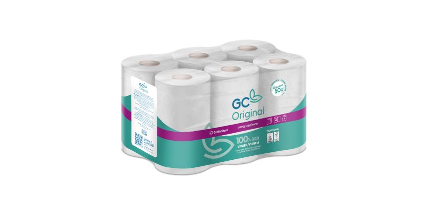 Papel higienico gc 2 capas paquete de 12 rollos