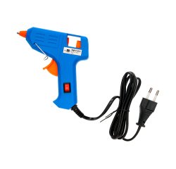 Pistola termofusible mini liderpapel de 25w con gatillo dispensador y 2 barras de repuesto de 7 mm diametro x 100 mm