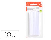 Barra termofusible liderpapel de 7 mm de diametro x 100 mm de alto blister de 12 unidades