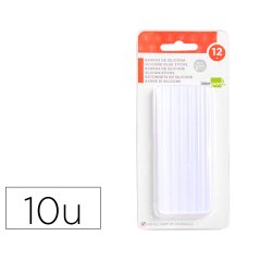 Barra termofusible liderpapel de 7 mm de diametro x 100 mm de alto blister de 12 unidades