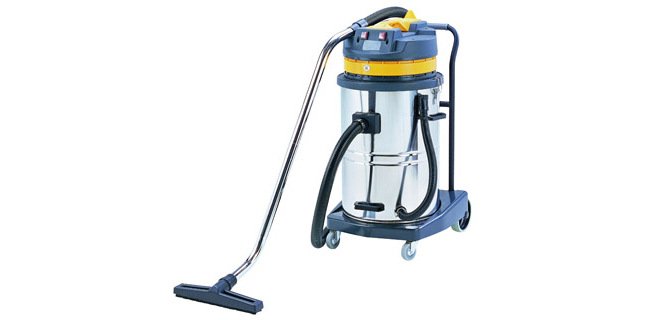 Aspiradora industrial q-connect 70l 2000w en seco y con agua 102,5x54x60 cms