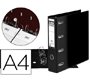 Archivador de palanca elba carton forrado din a4 negro lomo de 75 mm rado con doble mecanismo
