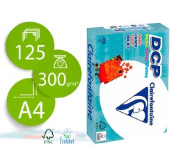 Papel fotocopiadora clairefontaine din a4 300 gramos paquete de 125 hojas