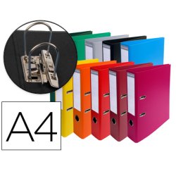 Archivador de palanca Exacompta PVC A4 lomo de 70mm - Colores surtidos