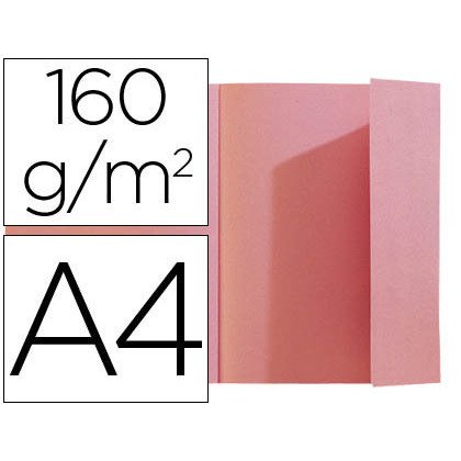 Paquete de 100 Subcarpetas SUPER A4 24x 32 1 solapa Exacompta 160 g/m2 - Rosa